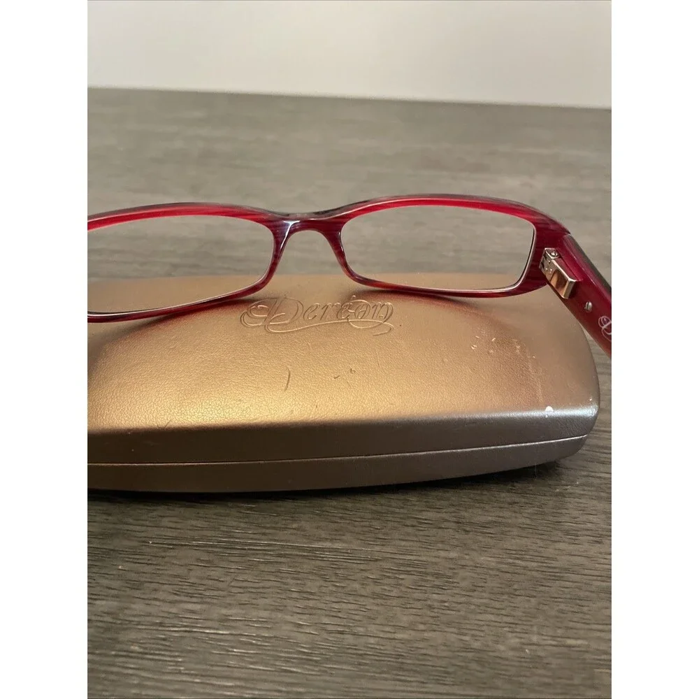 Dereon Eyeglasses DOC 300 615 Designer Eyeglasses Red